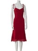 Reformation V-Neck Knee-Length Dress