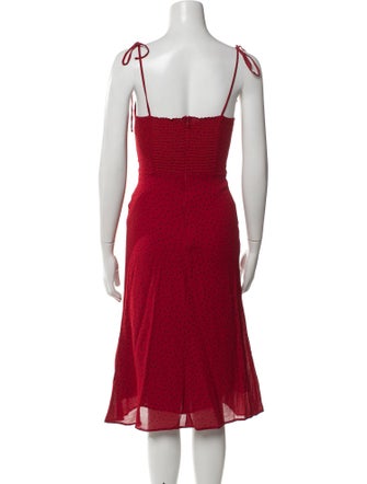 Reformation V-Neck Knee-Length Dress