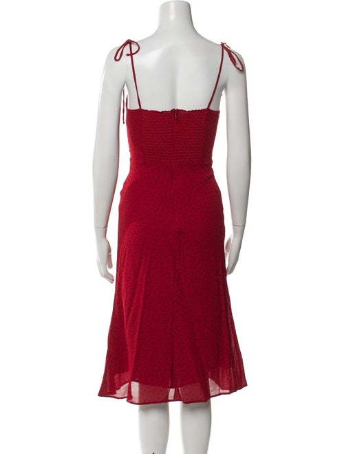 Reformation V-Neck Knee-Length Dress