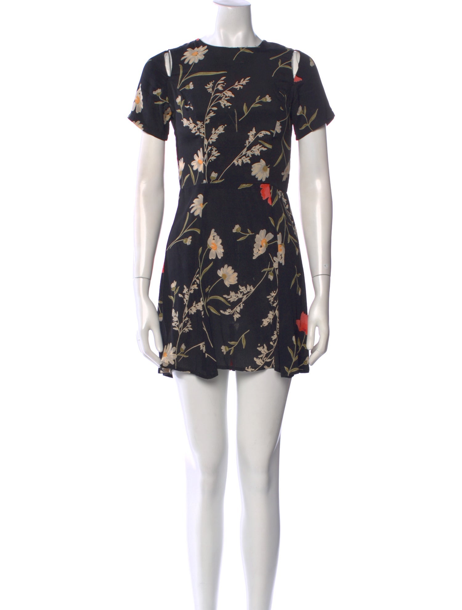 Reformation Floral Print Mini Dress
