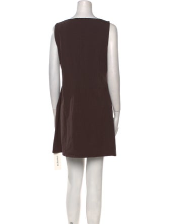 Reformation Bateau Neckline Mini Dress