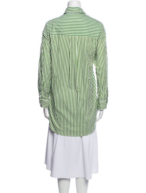 Reformation Striped Long Sleeve Button-Up Top