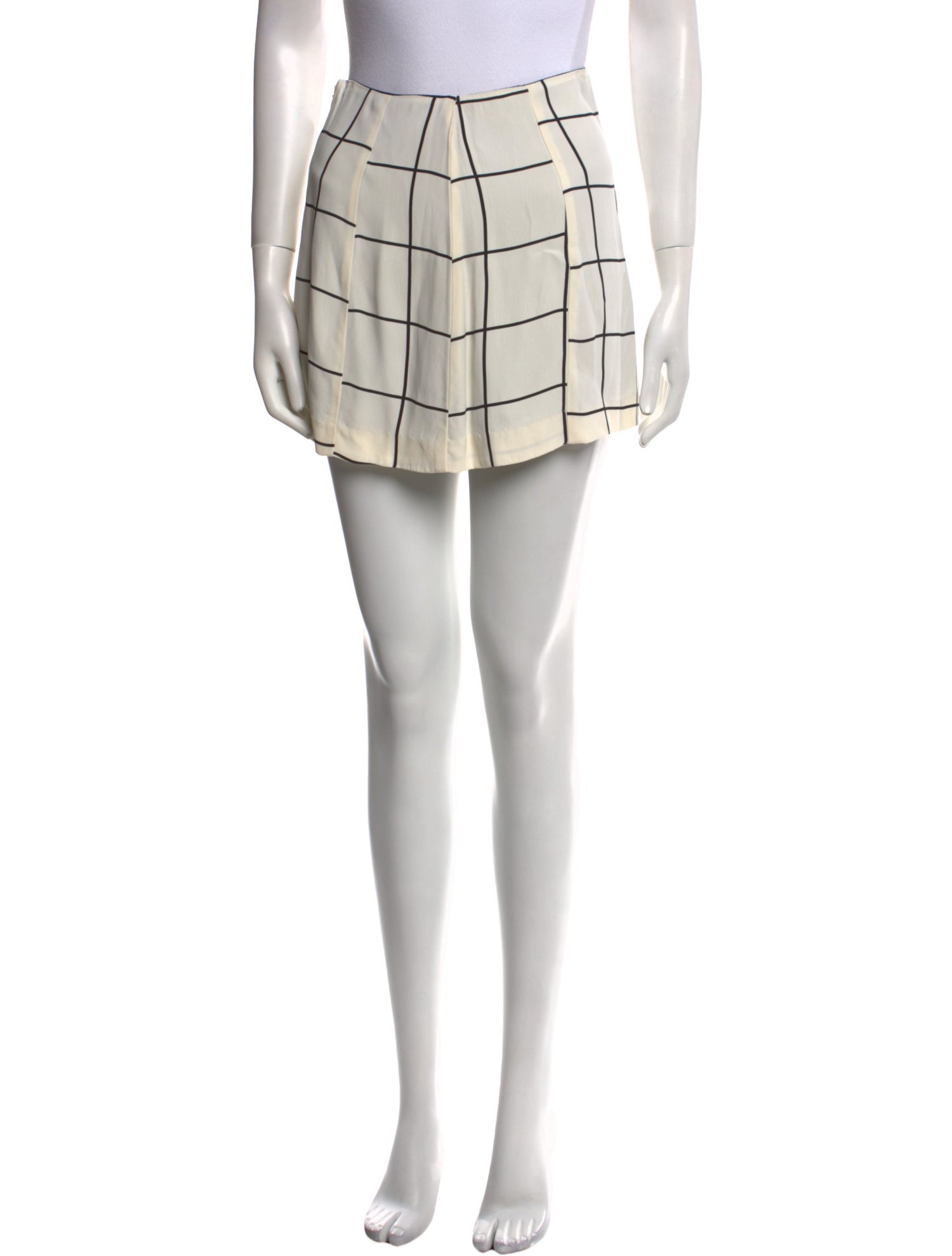 Reformation Plaid Print Mini Skirt