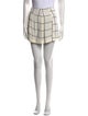 Reformation Plaid Print Mini Skirt