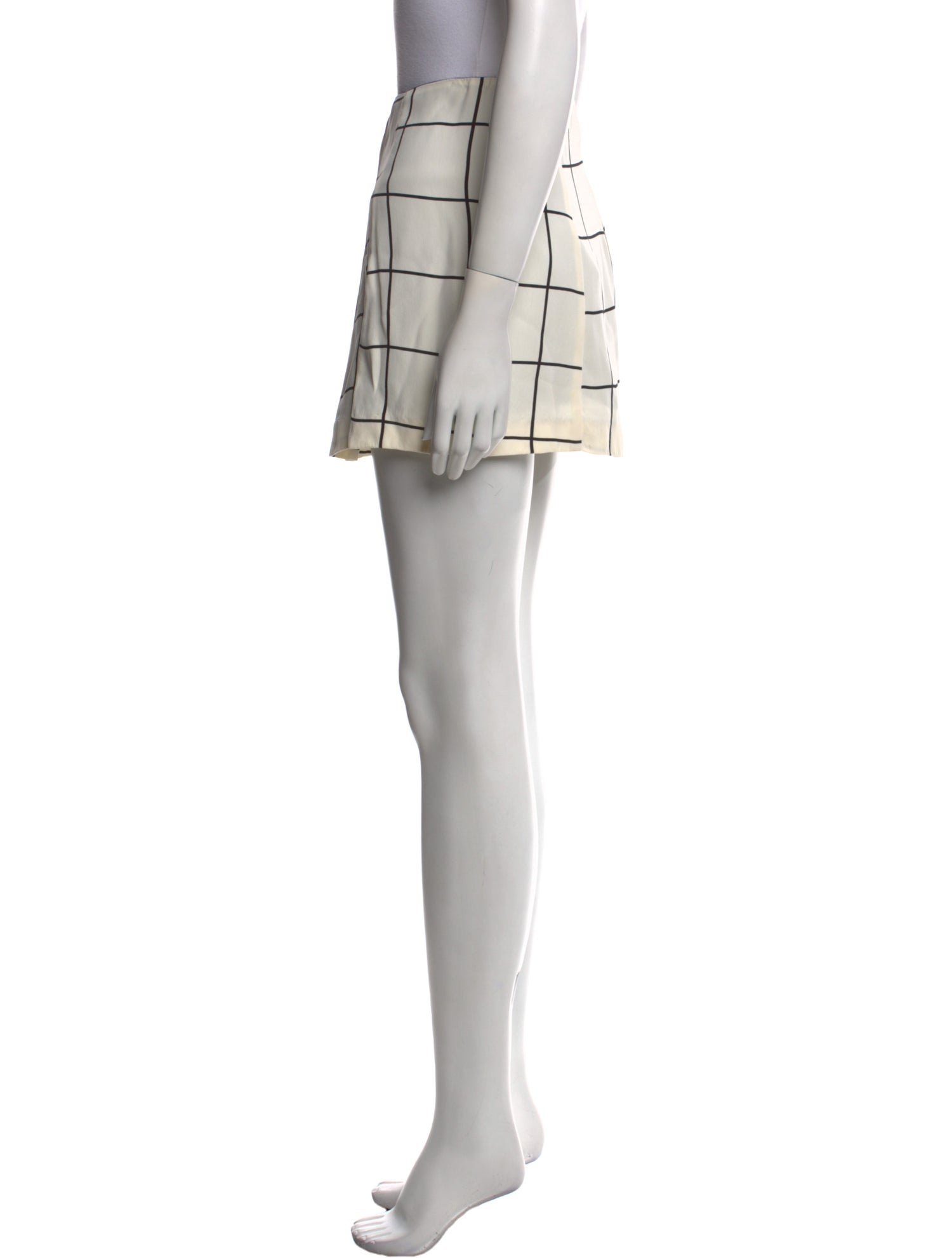 Reformation Plaid Print Mini Skirt