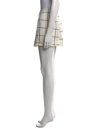 Reformation Plaid Print Mini Skirt