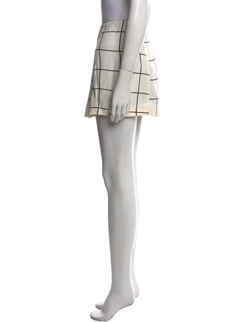 Reformation Plaid Print Mini Skirt