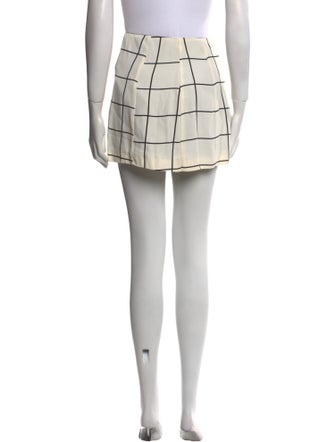 Reformation Plaid Print Mini Skirt