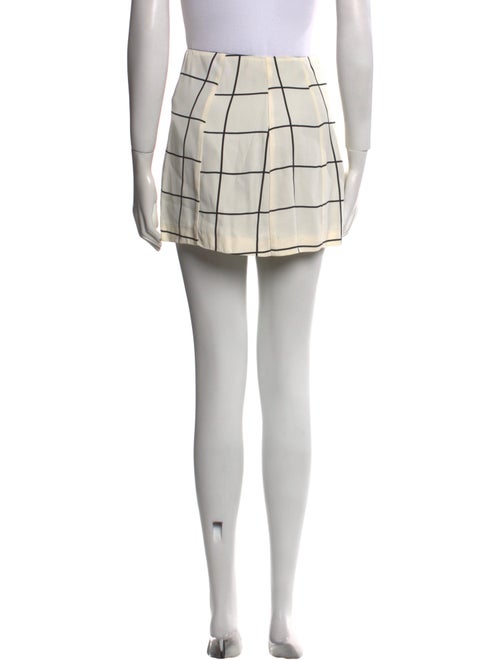 Reformation Plaid Print Mini Skirt