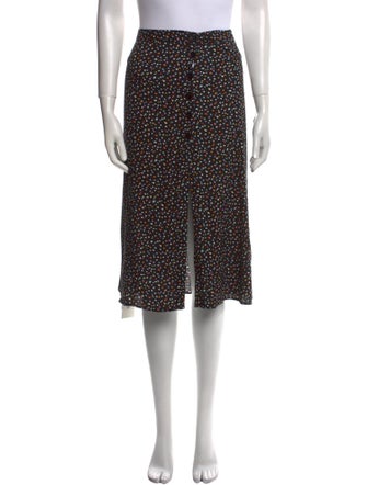 Reformation Polka Dot Print Knee-Length Skirt