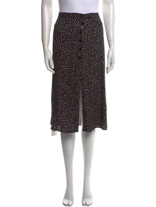 Reformation Polka Dot Print Knee-Length Skirt