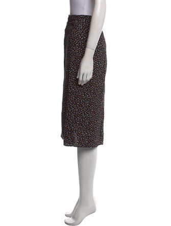 Reformation Polka Dot Print Knee-Length Skirt