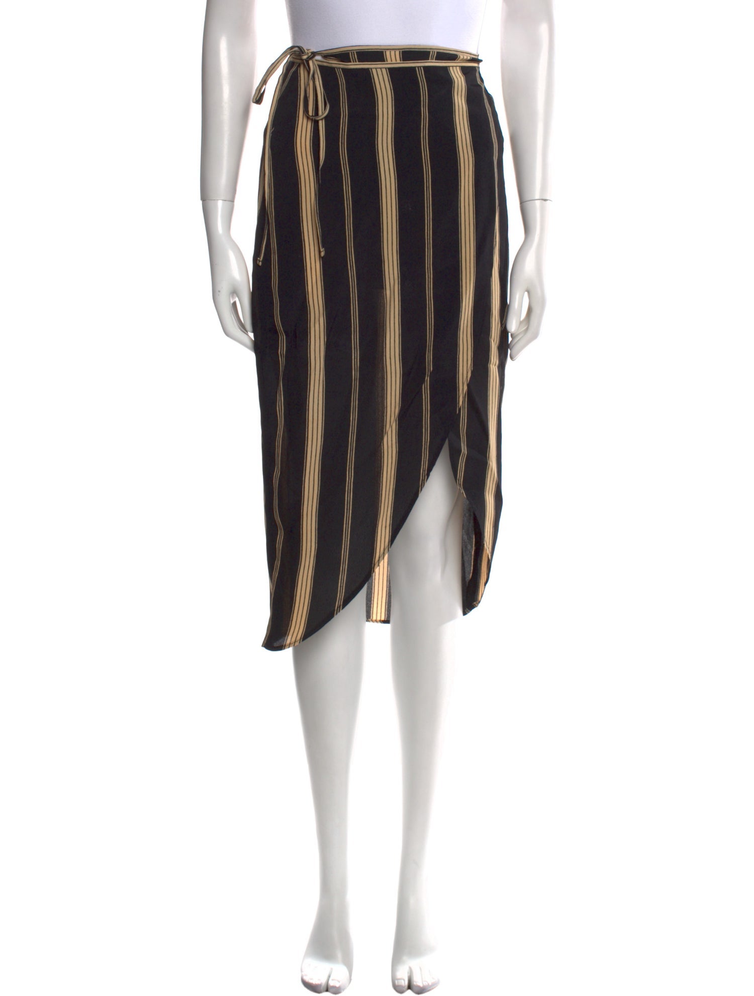 Reformation Striped Knee-Length Skirt