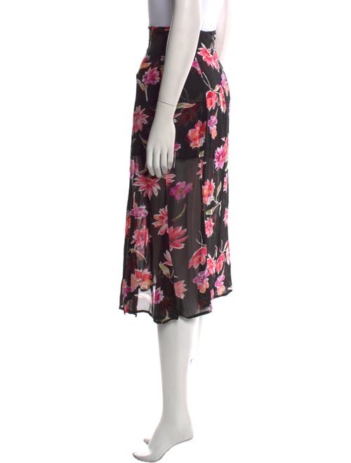 Reformation Floral Print Midi Length Skirt