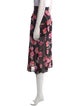 Reformation Floral Print Midi Length Skirt