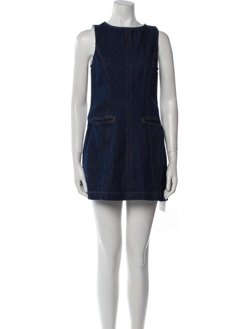 Reformation Bateau Neckline Mini Dress