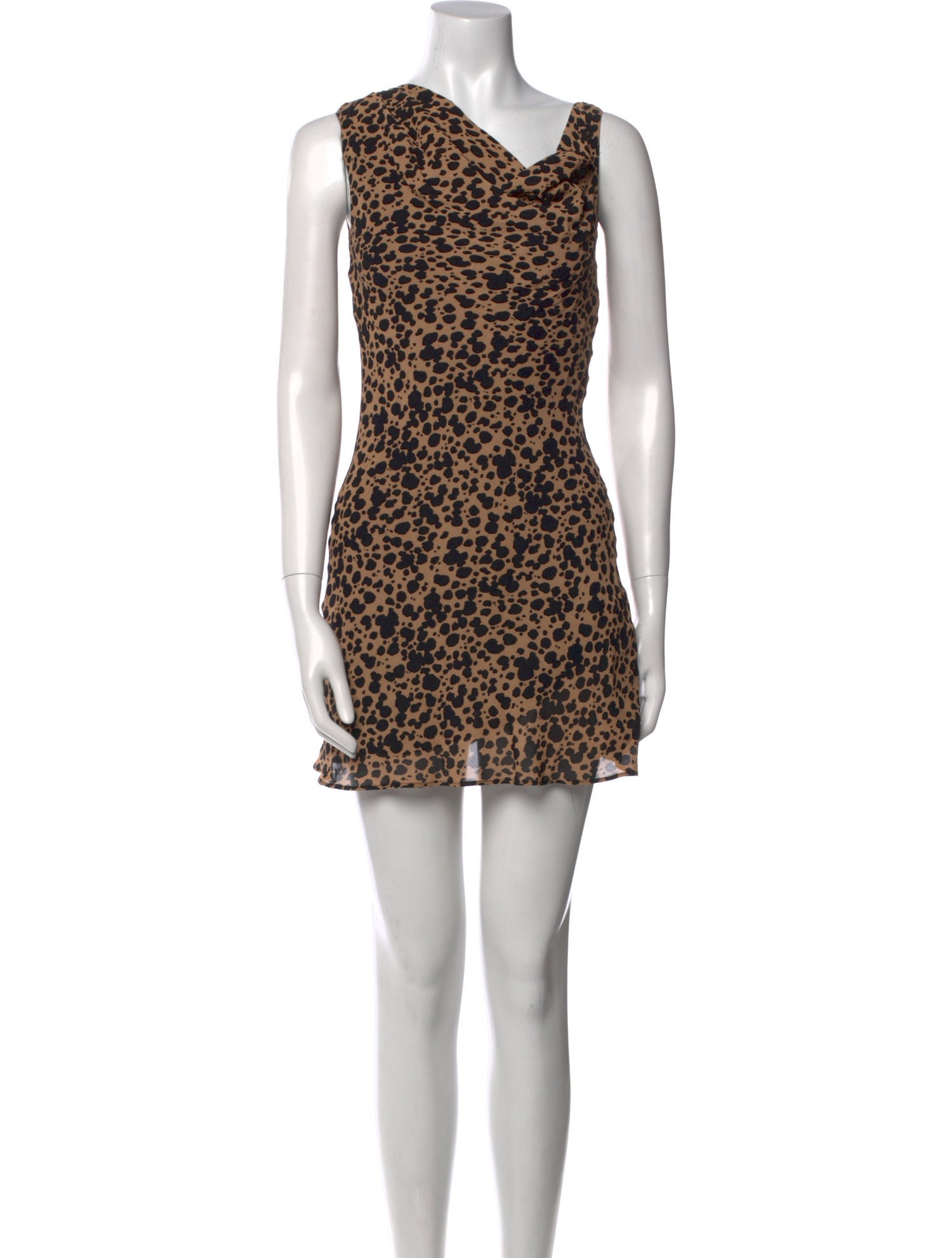Reformation Animal Print Mini Dress