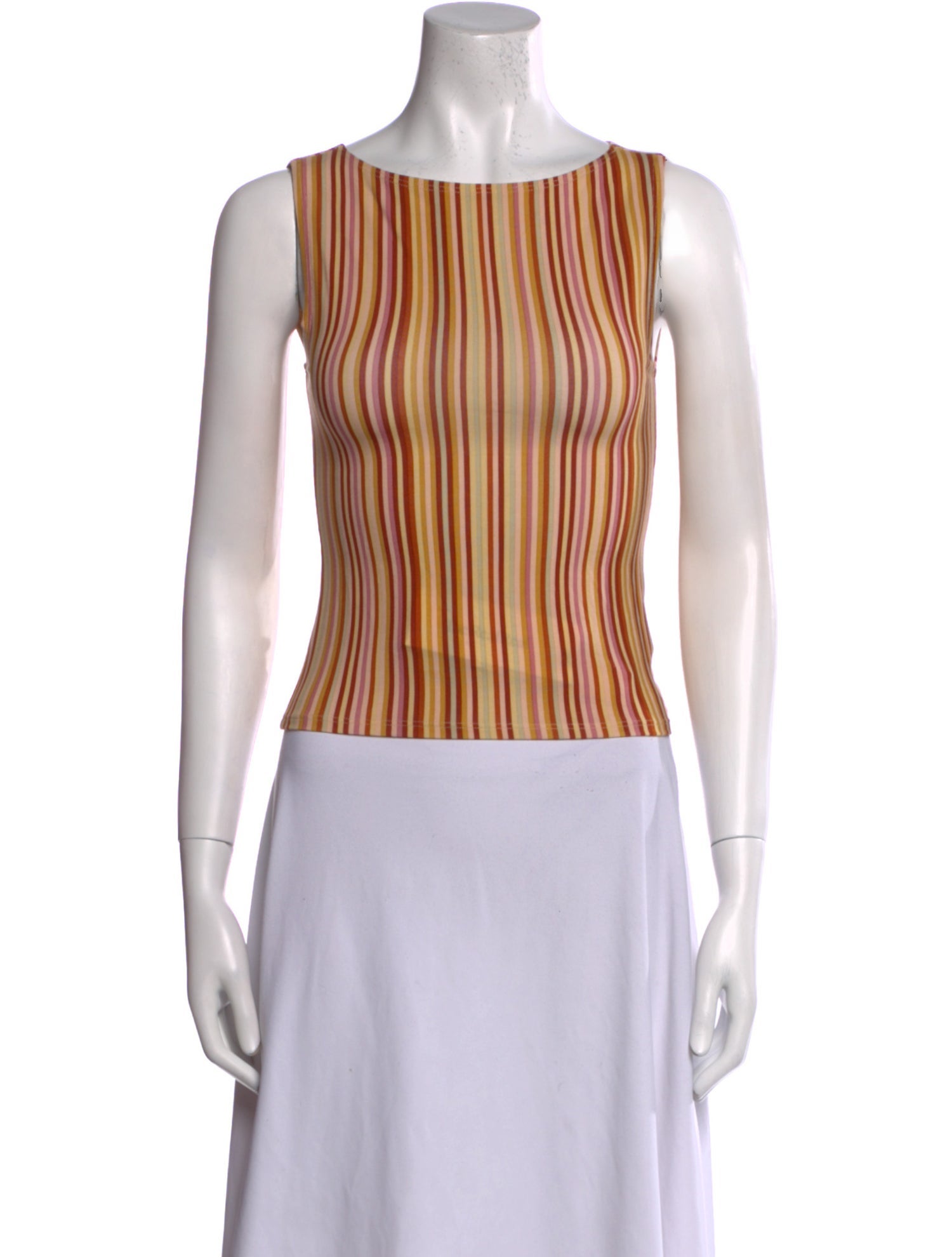 Reformation Striped Bateau Neckline Crop Top w/ Tags