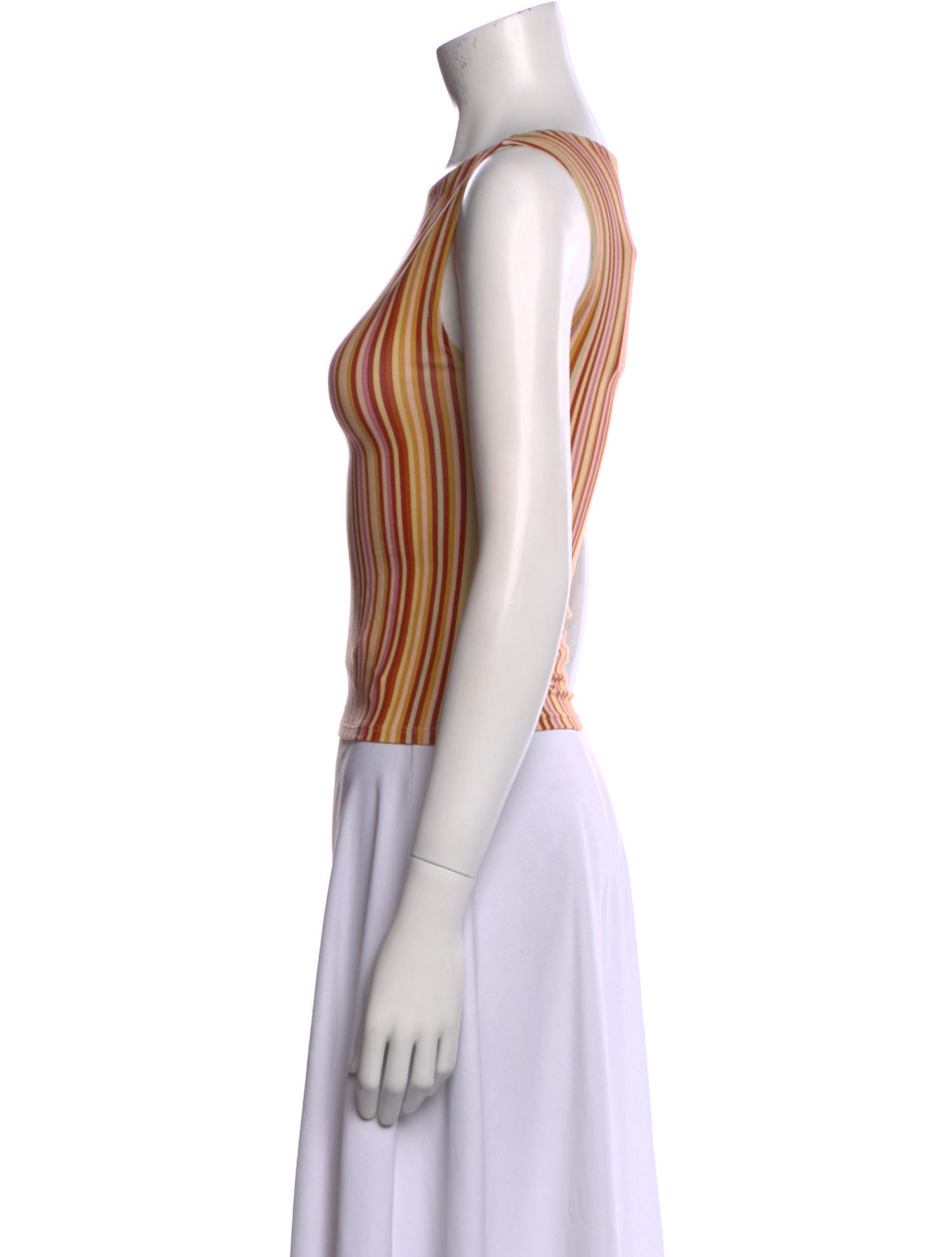 Reformation Striped Bateau Neckline Crop Top w/ Tags