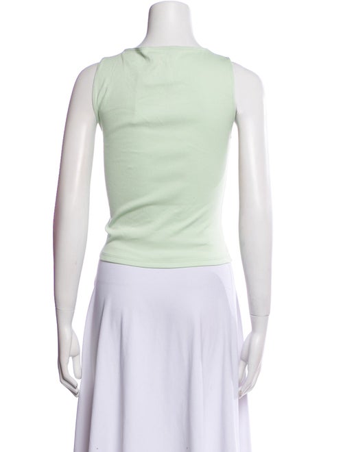 Reformation Bateau Neckline Sleeveless Crop Top