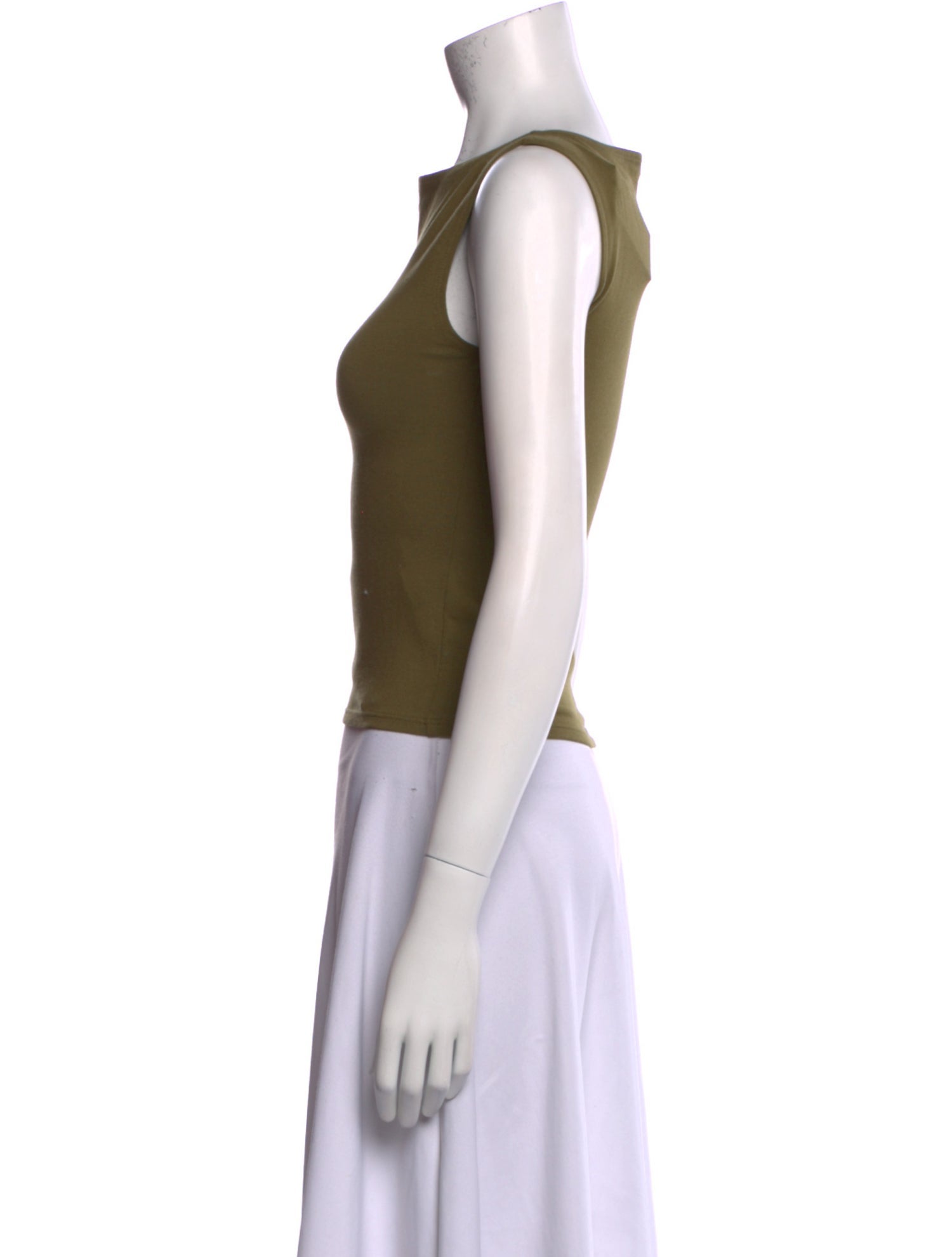 Reformation Bateau Neckline Sleeveless Top