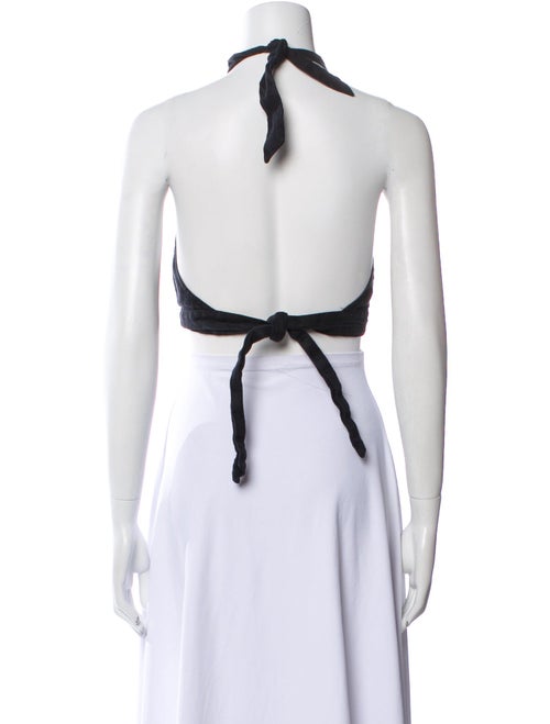 Reformation Linen Halterneck Crop Top