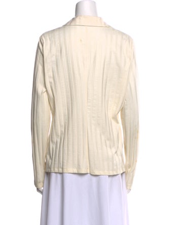 Reformation Striped Long Sleeve Button-Up Top