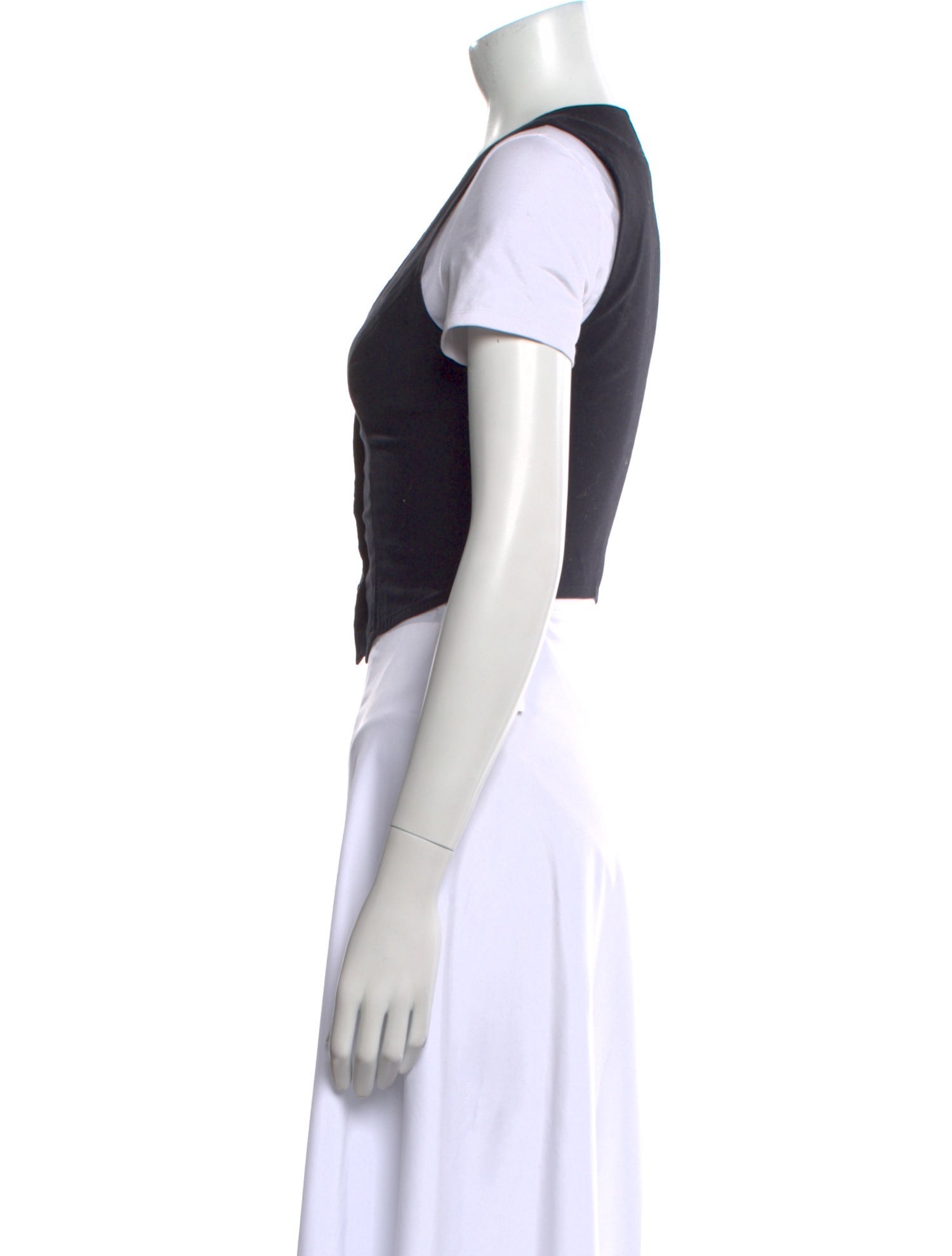 Reformation V-Neck Short Sleeve Crop Top