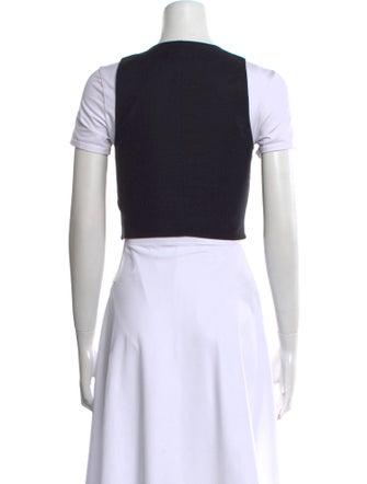 Reformation V-Neck Short Sleeve Crop Top