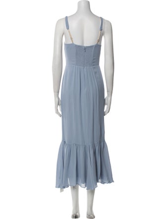 Reformation Square Neckline Long Dress