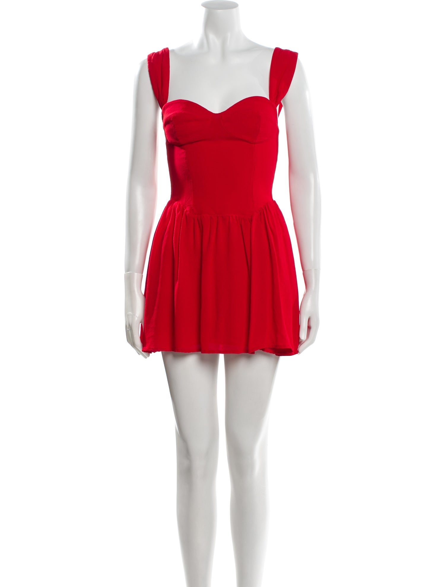 Reformation Square Neckline Mini Dress
