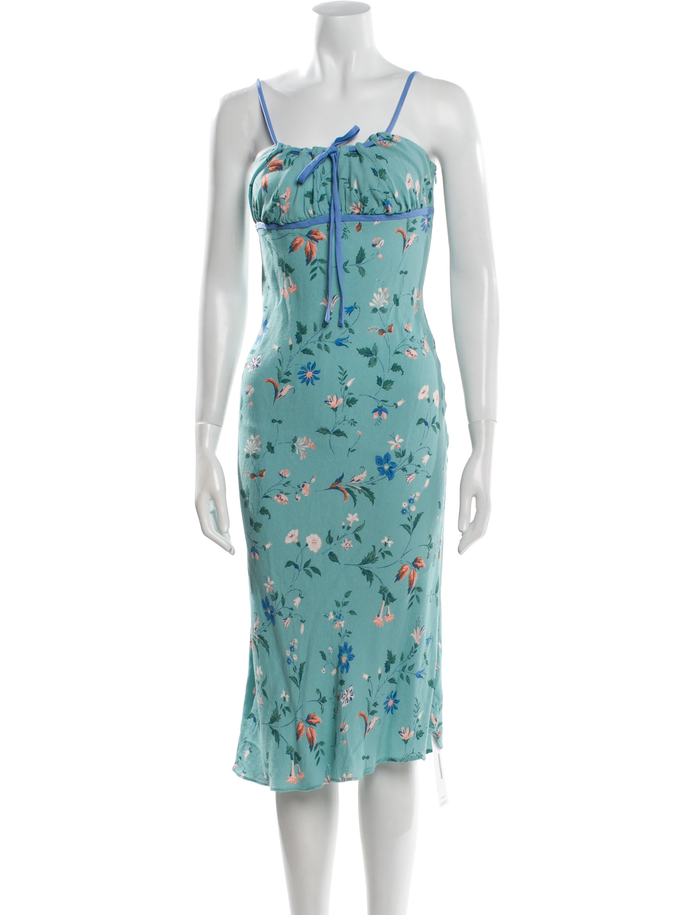 Reformation Floral Print Long Dress