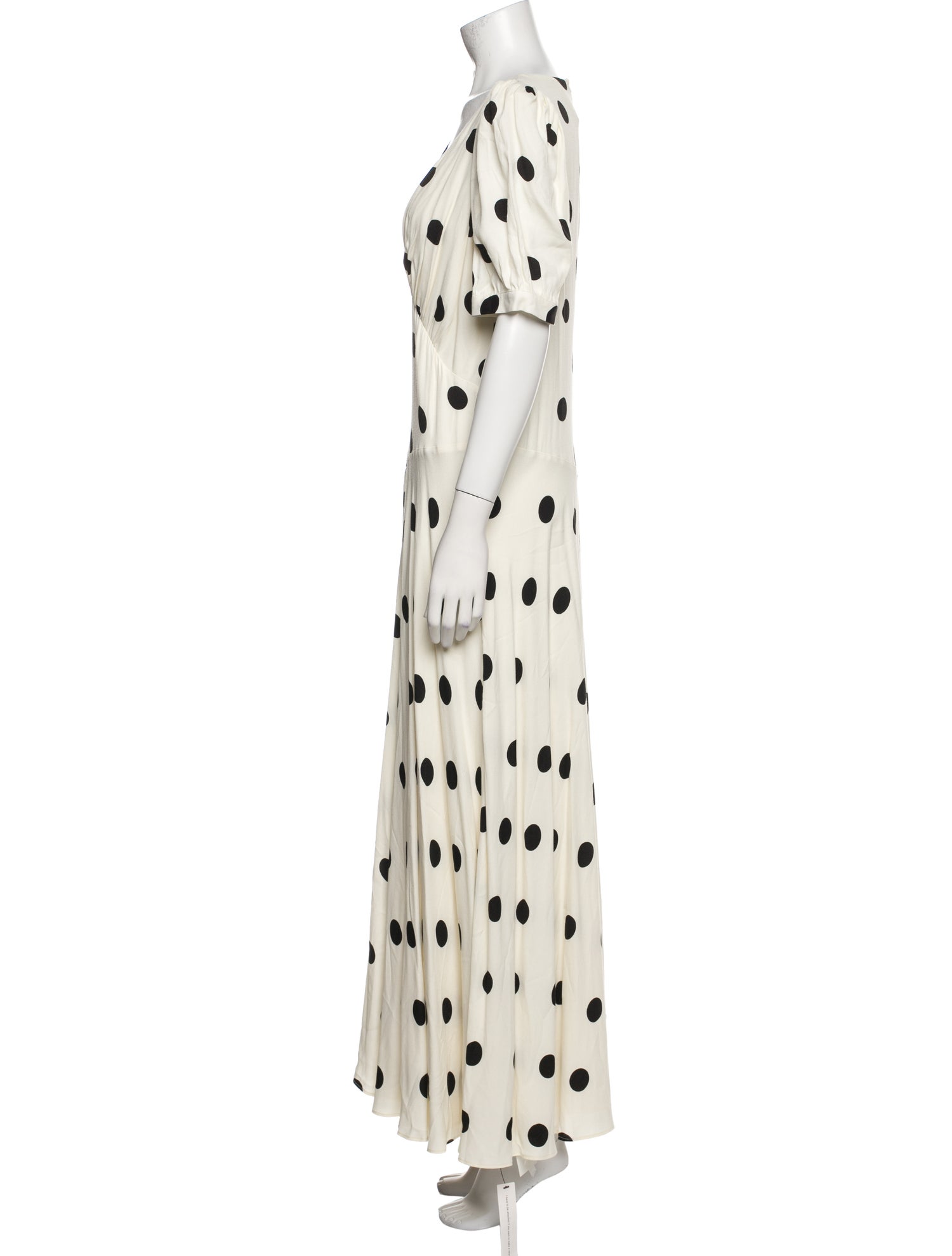 Reformation Polka Dot Print Long Dress