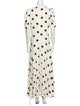 Reformation Polka Dot Print Long Dress
