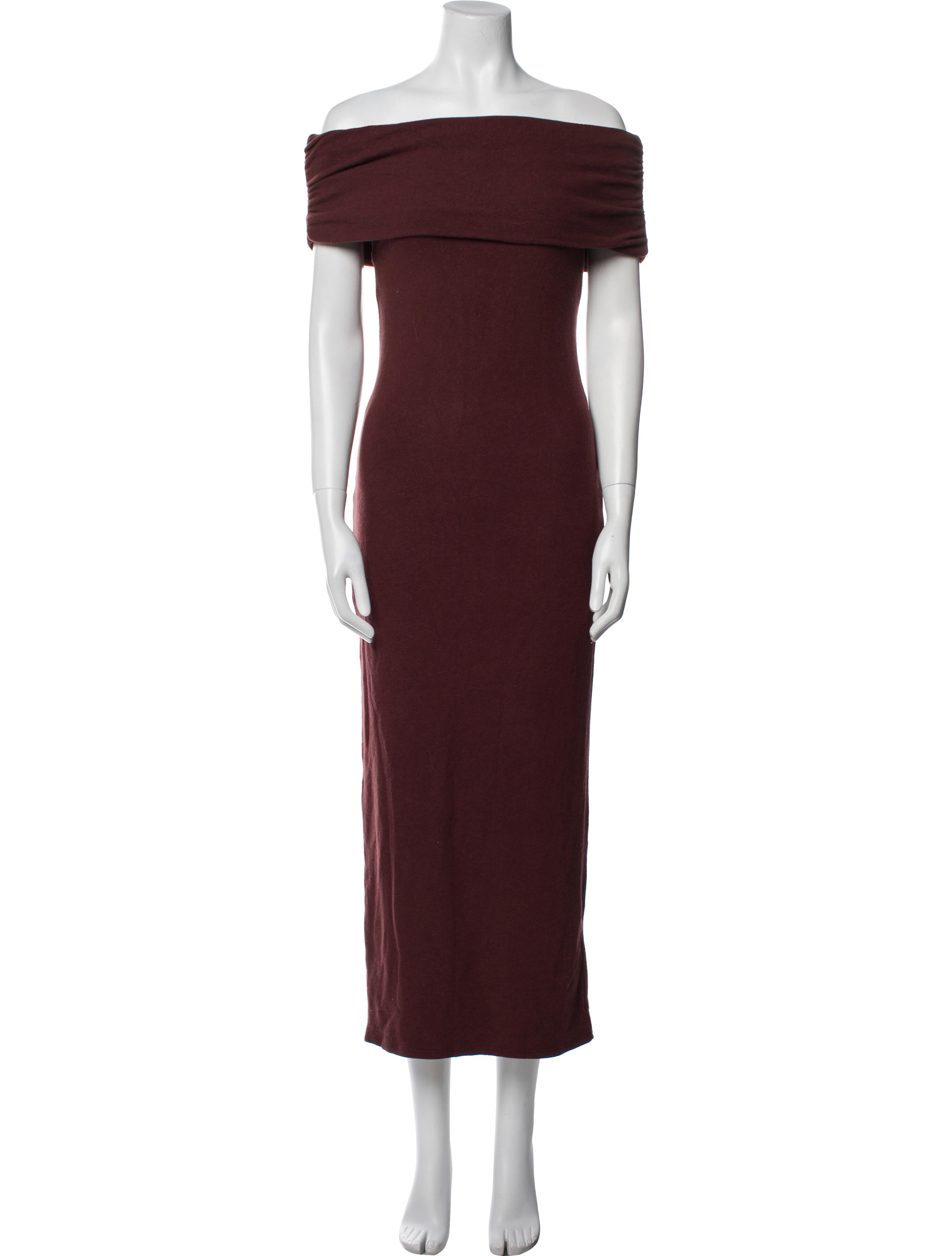 Reformation Off-The-Shoulder Long Dress