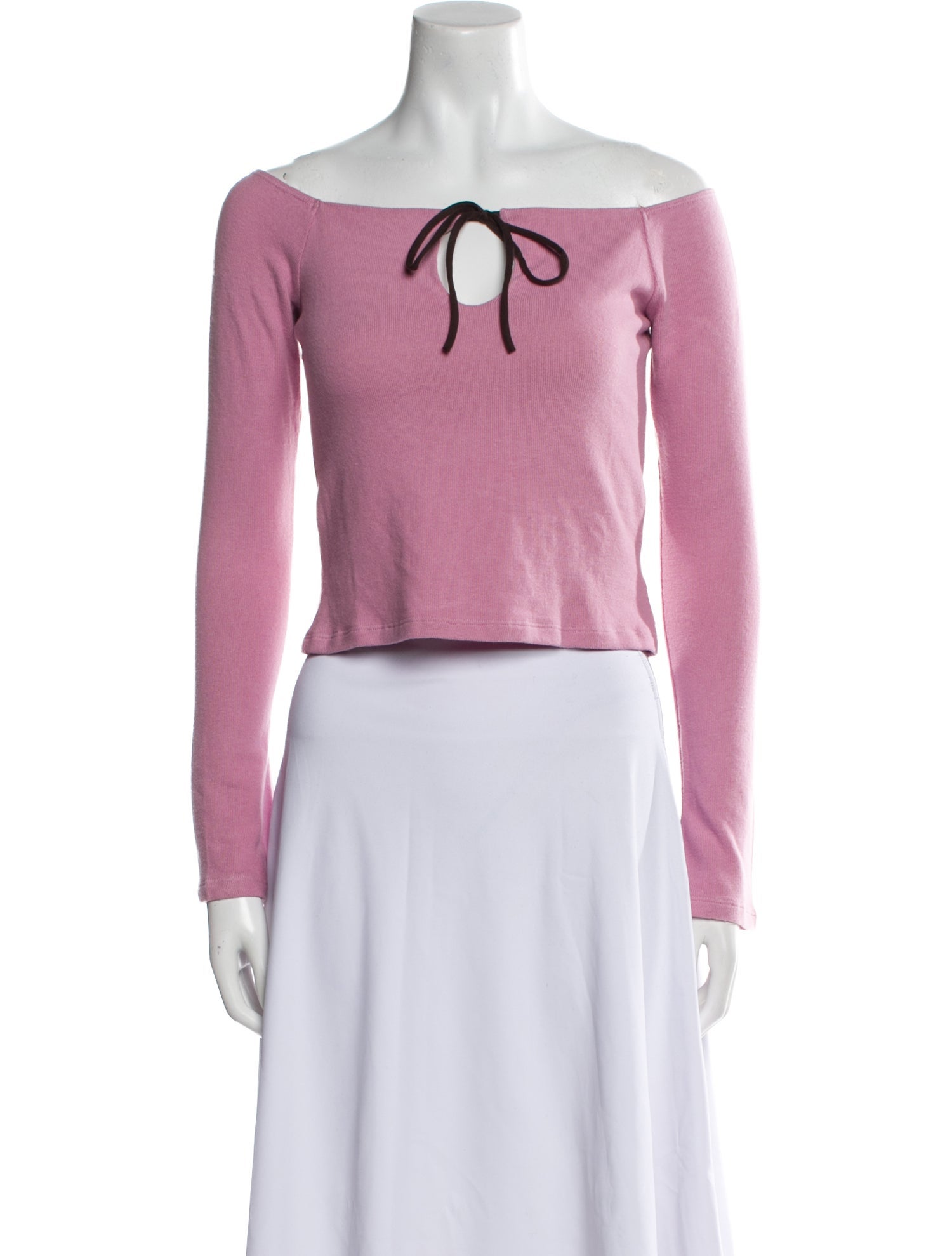 Reformation Off-The-Shoulder Long Sleeve Crop Top w/ Tags