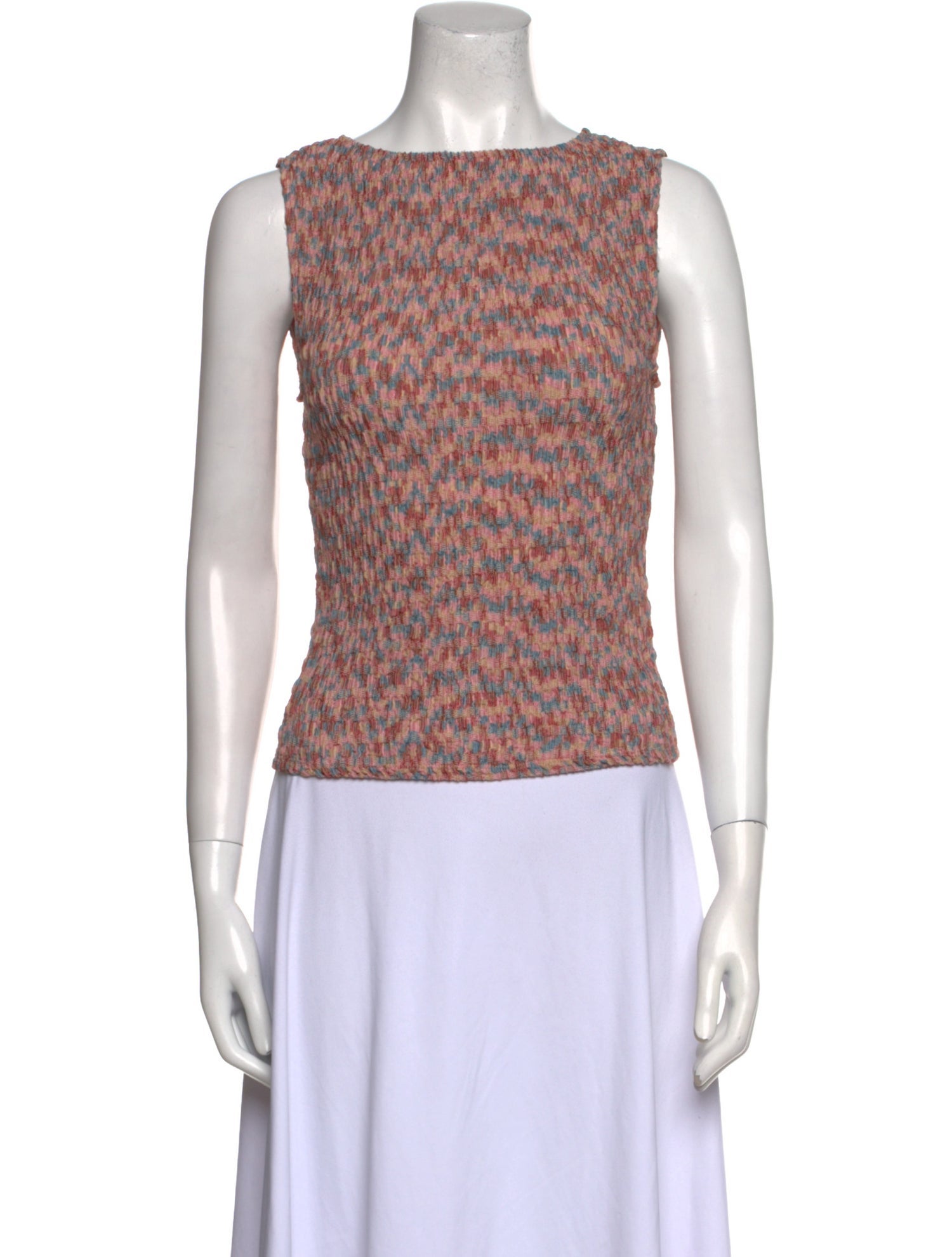 Reformation Printed Bateau Neckline Top