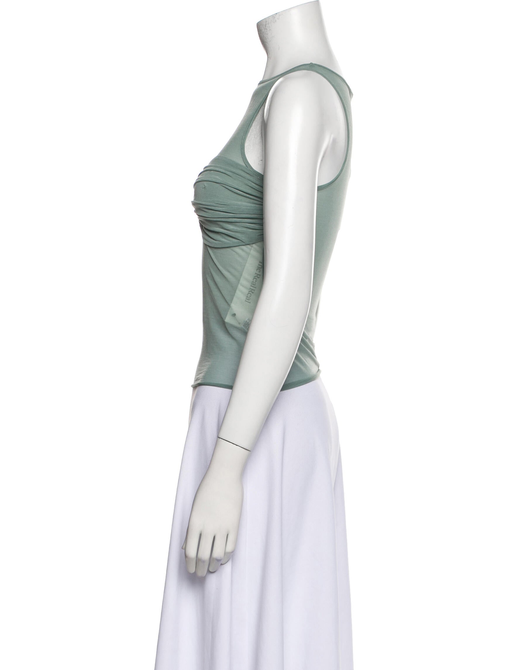 Reformation Square Neckline Sleeveless Crop Top