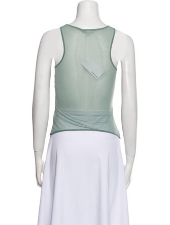 Reformation Square Neckline Sleeveless Crop Top