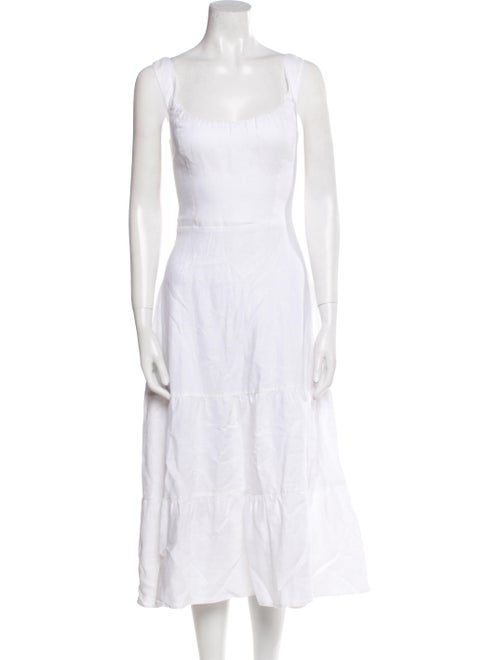 Reformation Linen Midi Length Dress