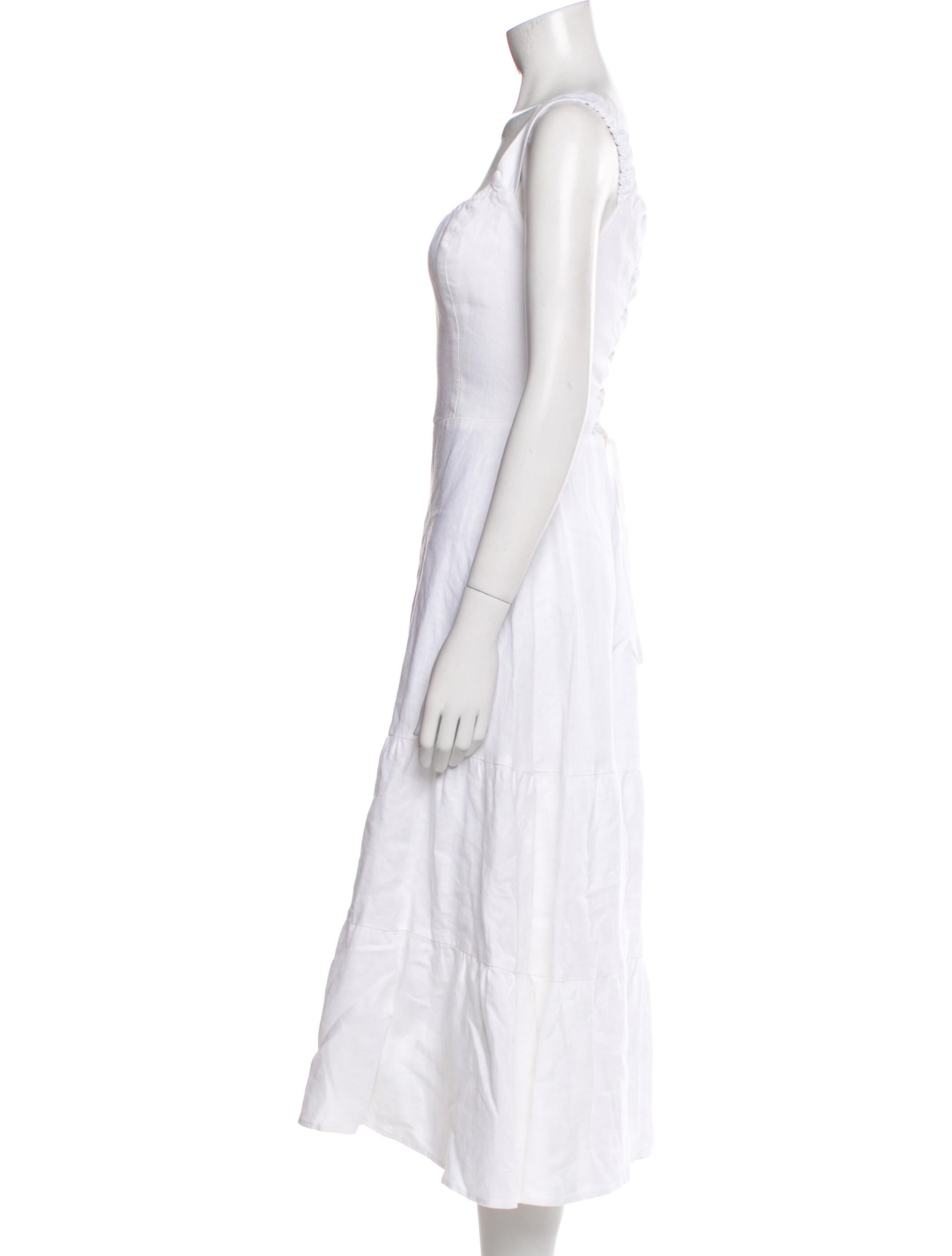 Reformation Linen Midi Length Dress