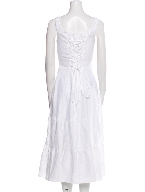 Reformation Linen Midi Length Dress