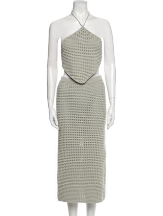 Reformation Cashgora Lace Pattern Skirt Suit