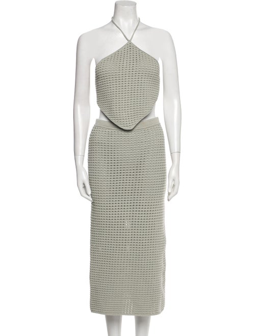 Reformation Cashgora Lace Pattern Skirt Suit