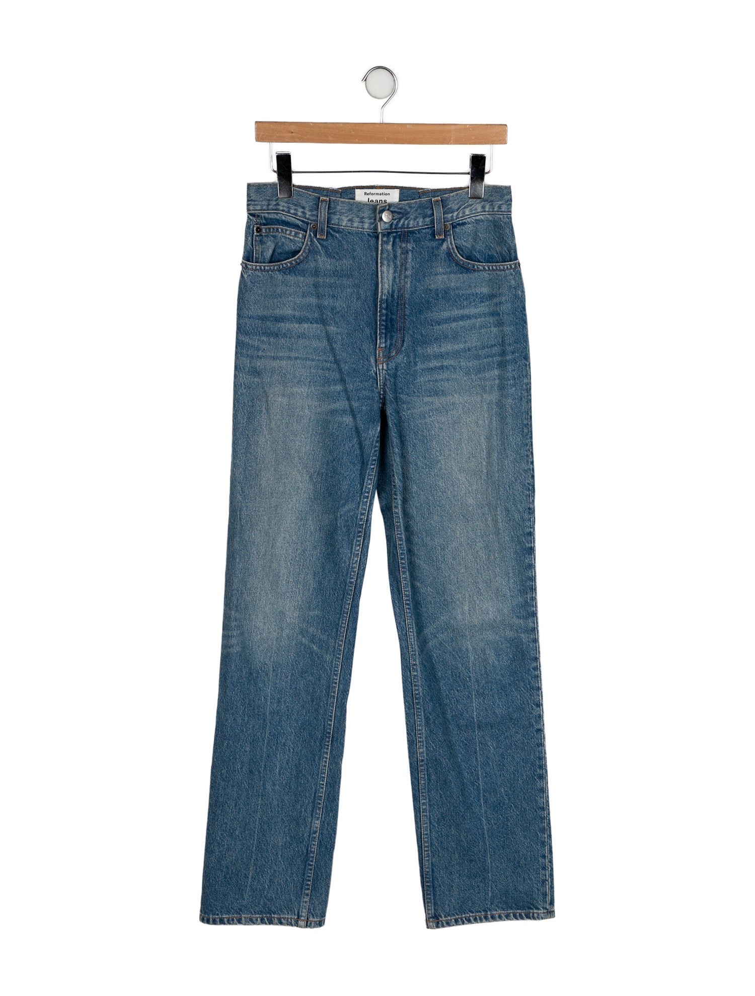 Reformation Straight-Leg Jeans