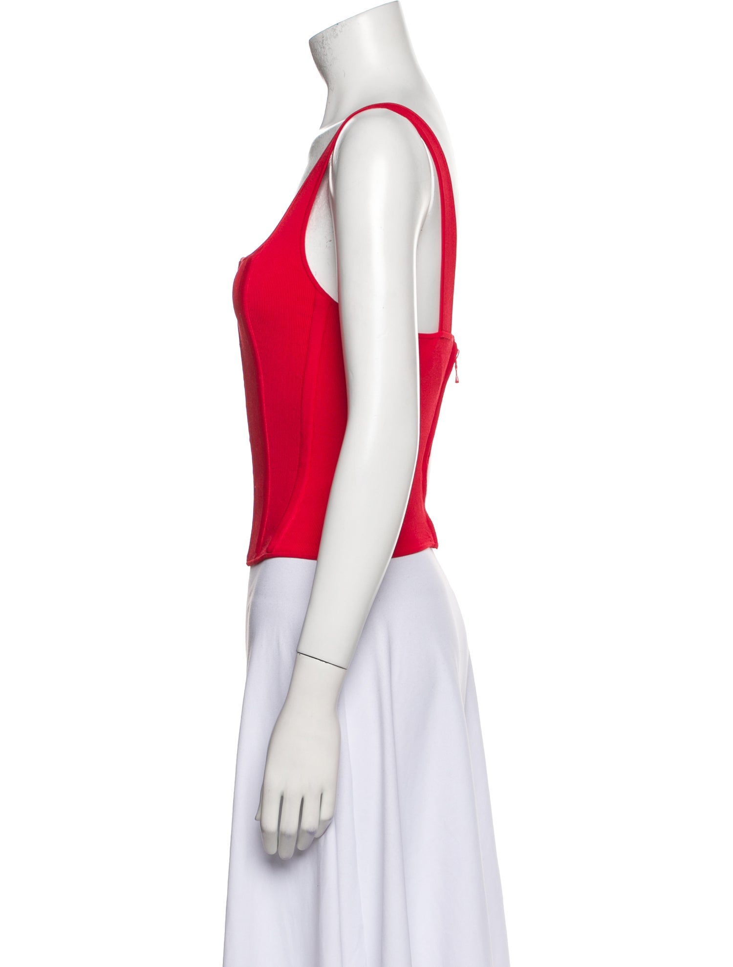 Reformation Square Neckline Sleeveless Crop Top