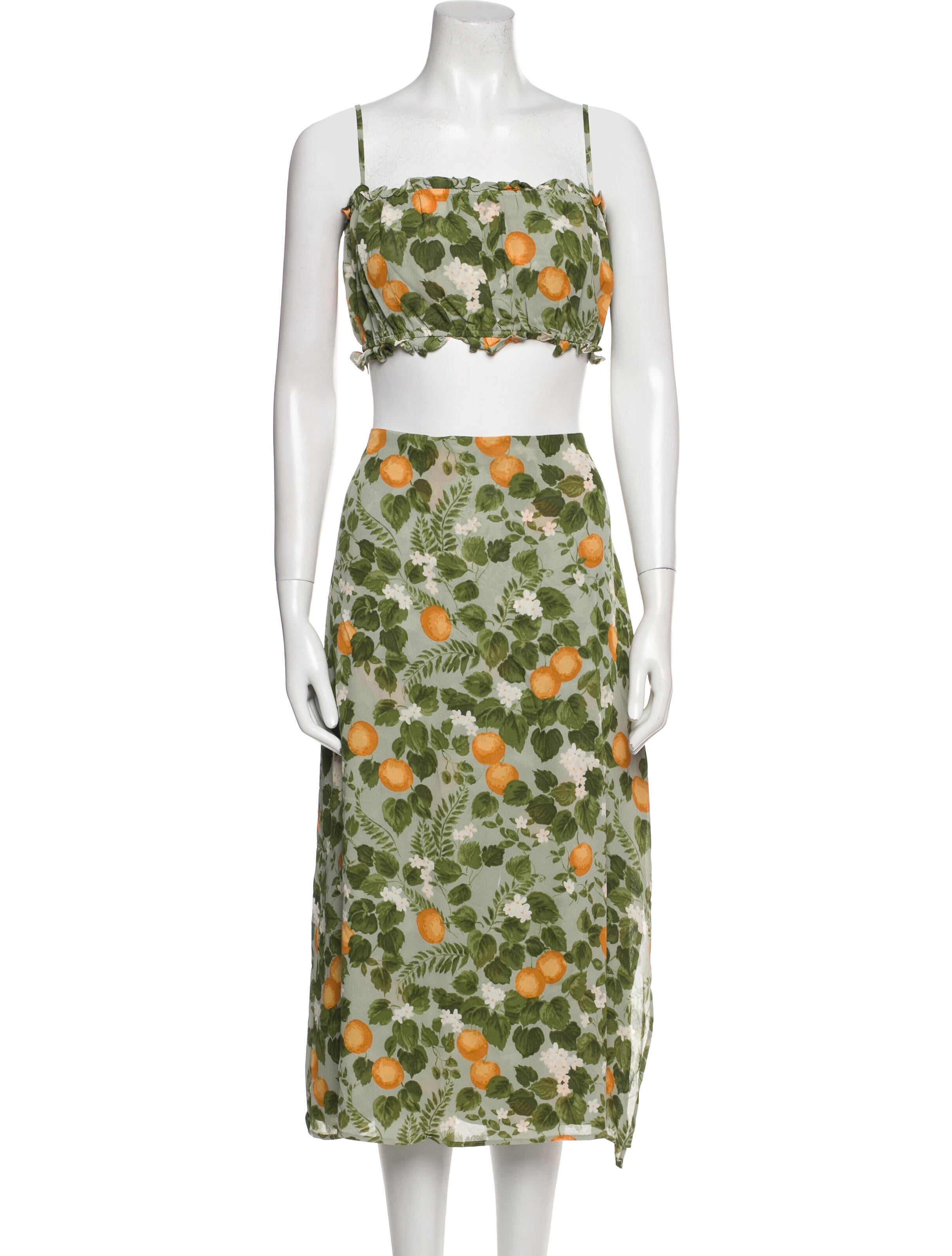 Reformation Printed Skirt Set