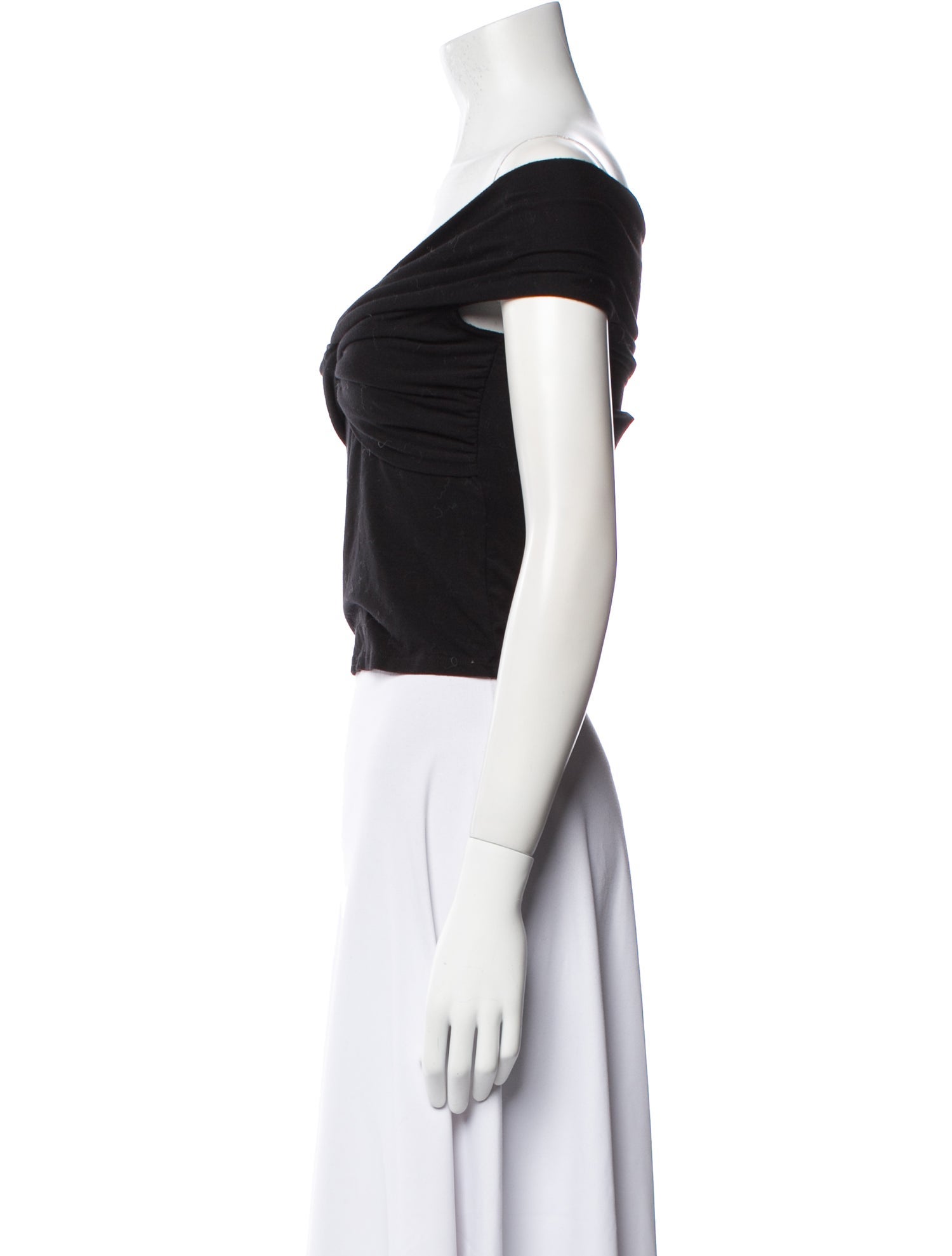 Reformation Off-The-Shoulder Short Sleeve Crop Top