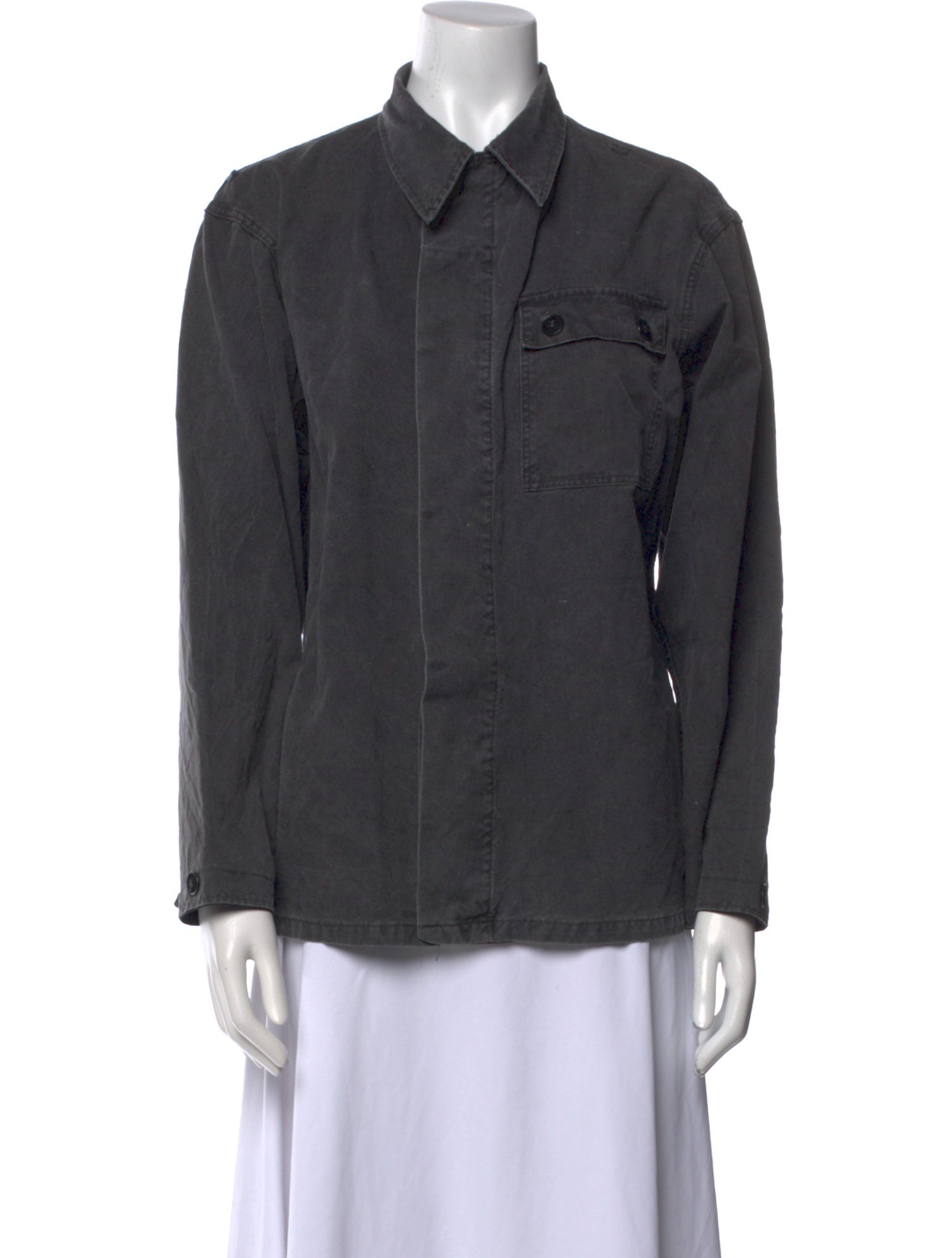 Reformation Long Sleeve Button-Up Top