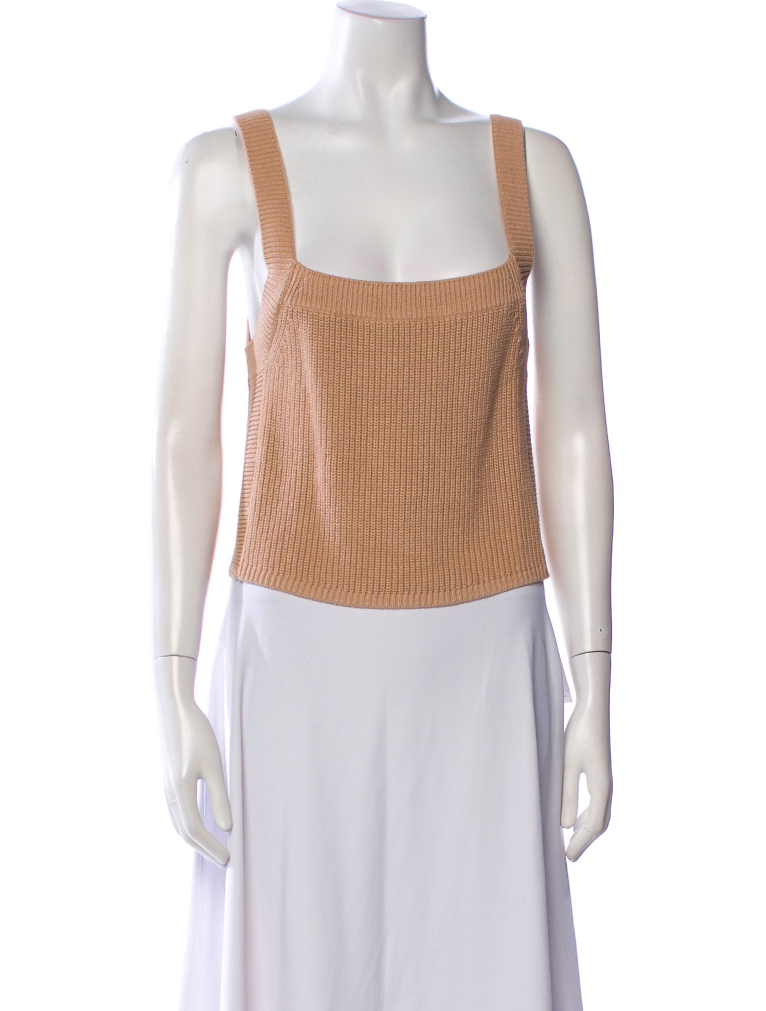 Reformation Square Neckline Sleeveless Crop Top